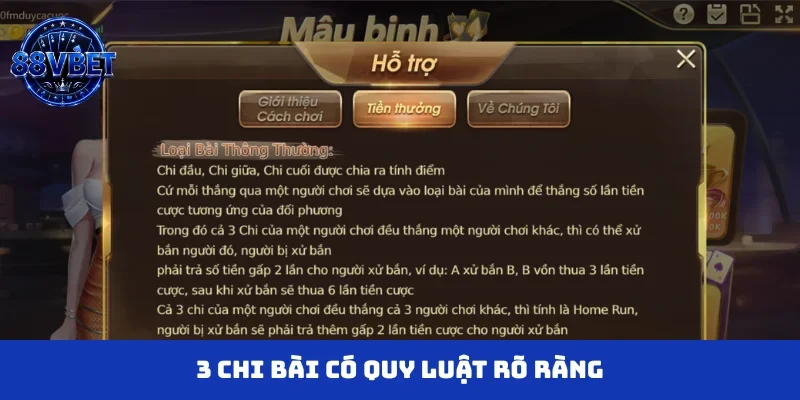 3 chi bài có quy luật rõ ràng