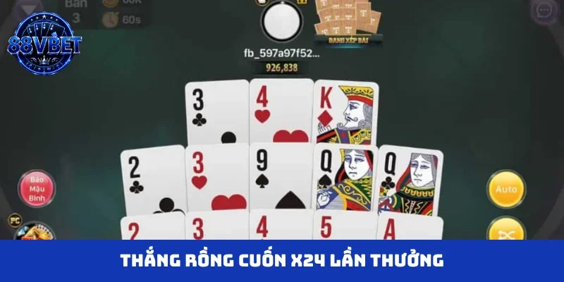 Thắng rồng cuốn x24 lần thưởng